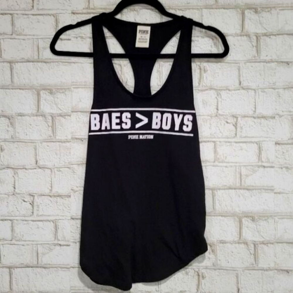 Victoria's Secret graphic tank BAES BOYS